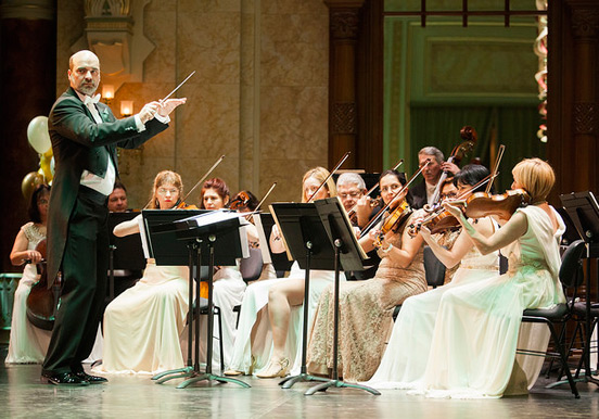 Budapest Gala Orchestra at the New Years concert party in Budapest