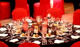 Christmas eve dinner feast while cruising in Budapest
