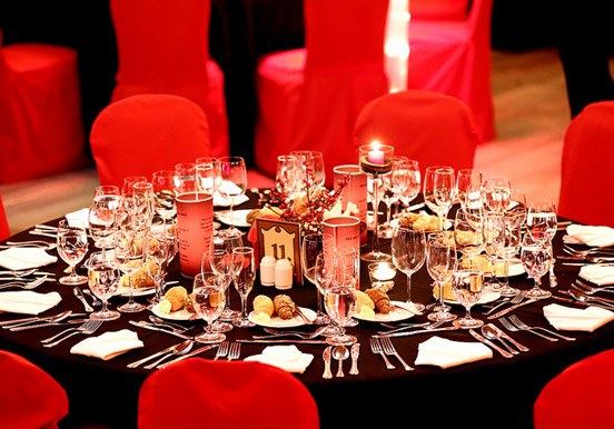 Christmas eve dinner feast while cruising in Budapest