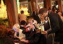 dinner and drinks on Christmas eve cruise in Budapest