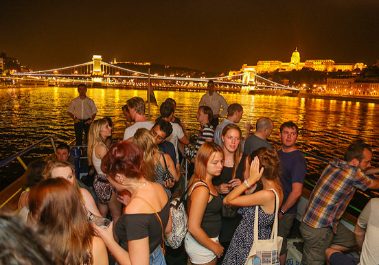 party and cruise on Danube river