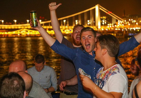 party and cruise on the Danube river in Budapest