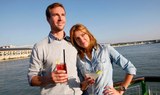 drink cocktail and cruise on the Danube in Budapest