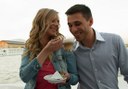 share a cup of coffee while cruising on Danube river in Budapest