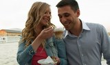 share a cup of coffee while cruising on Danube river in Budapest