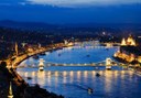 moonlight cruising in Budapest