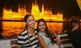 moonlight cruising on Danube river
