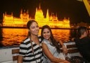 moonlight cruising on Danube river