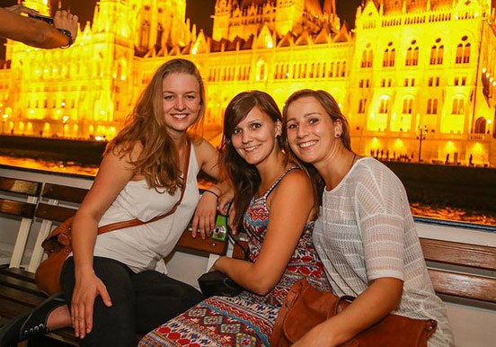 night cruising in Budapest