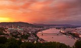 experience magical sunset in Budapest