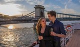 sunset cocktails while cruising in Budapest