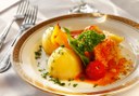 entrée for dinner while cruising in Danube