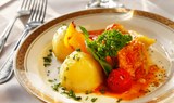 entrée for dinner while cruising in Danube