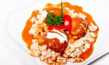 food entrée for dinner and cruise on the Danube