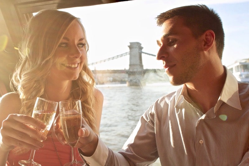 Budapest Danube river cruise with drink.jpg