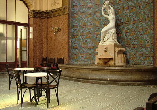 art nouveau details at Gellért spa