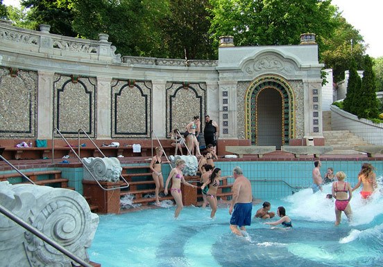 bathe at Gellért spa in Budapest