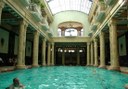 bathe at Gellért spa indoor pool