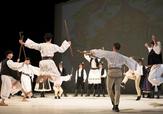 Hungarian folkore perfomance