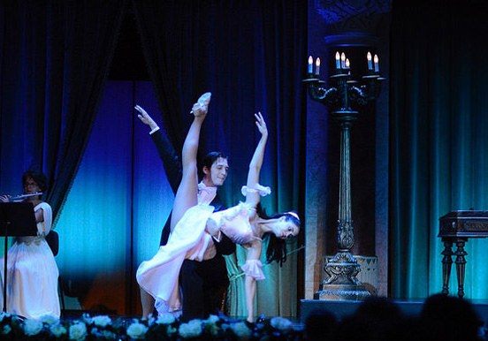 ballet dancers performing at Hungarian Gala concert