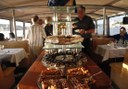 desserts at the lunch buffet while cruising in Budapest