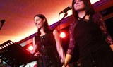 music show at the party cruise in Budapest on New Year's eve