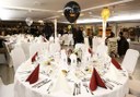 New Year's Eve gala dinner at the party cruise in Budapest