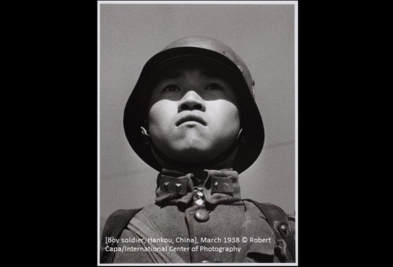 Robert Capa Photography Centre Budapest Boy soldier copyright by Robert Capa.jpg