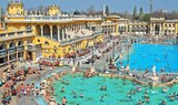 Széchenyi spa outdoor swim in Budapest