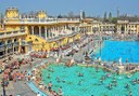 Széchenyi spa outdoor swim in Budapest