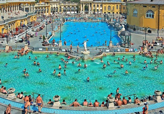 Széchenyi spa thermal spring in Budapest