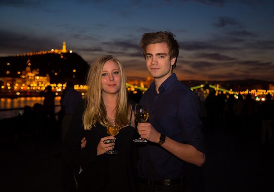 wine tasting with music while cruising Budapest
