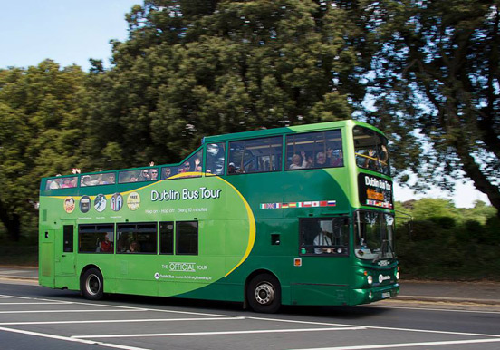 Dublin hop-on and hop-off bus tour