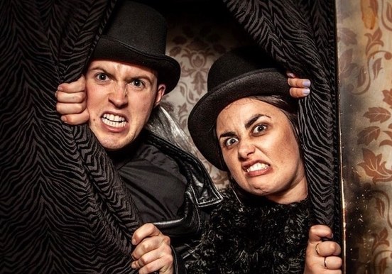 Entertaining actors onboard ghost bus Dublin.jpg