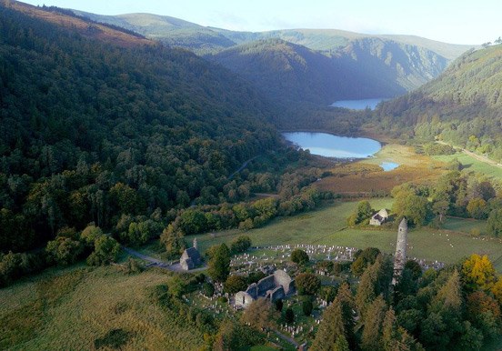 Glendalough scenery in Dublin