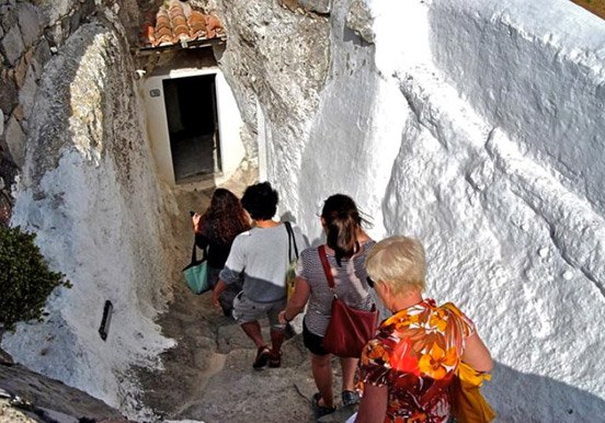 touring the underground village in Sant’Antioco