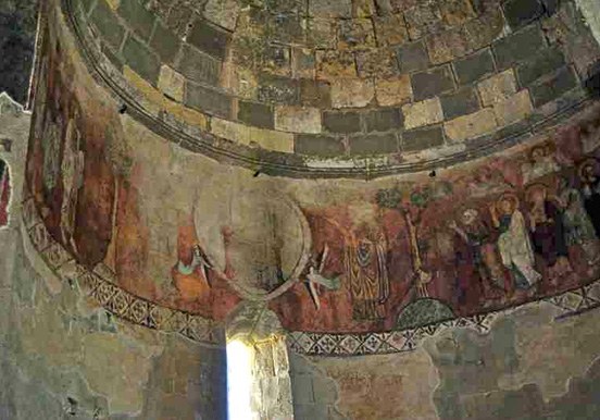 inside the cathedral in Dolianova