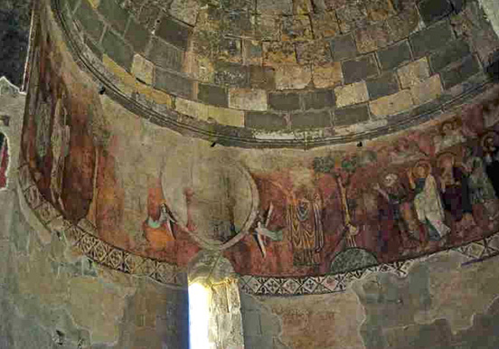inside the cathedral in Dolianova