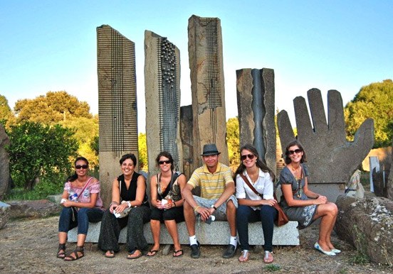 Pinuccio Sciola sculptures in San Sperate