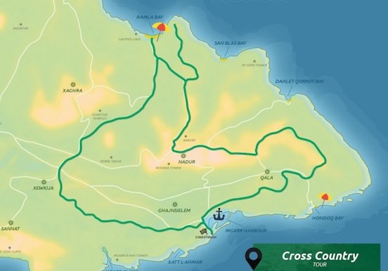Segway cross country tour in Gozo route map.jpg