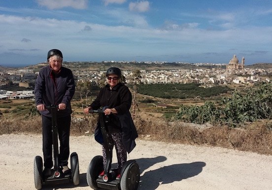 View of Xewkija town from afar segway tour.jpg