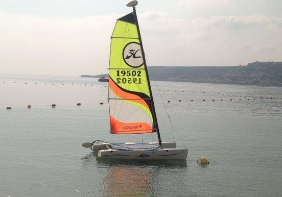 sailing in Malta via catamaran