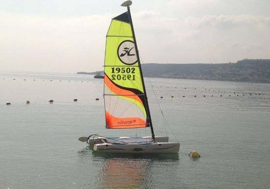 sailing in Malta via catamaran