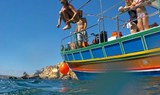 kids in private boat charter in Malta