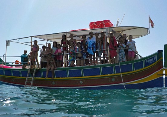 luzzu private charter boat in Malta