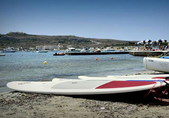 stand up paddle in Mellieha bay