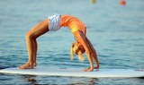 stand up paddle yoga at Mellieha bay