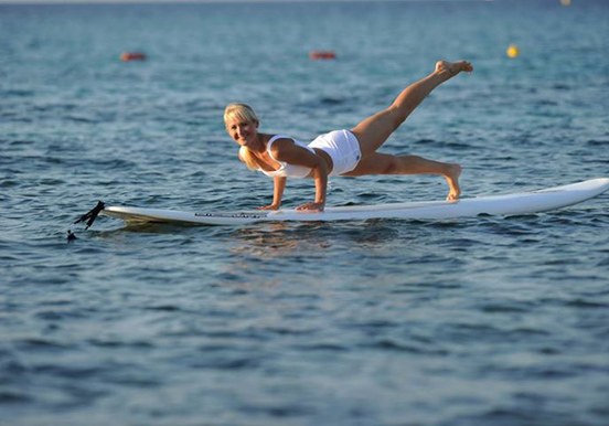 SUP yoga at Mellieha bay