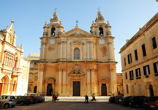 Mdina cathedral in Malta