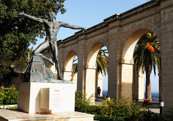 Barracca gardens in Valletta